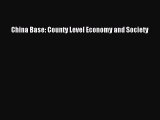 Enjoyed read China Base: County Level Economy and Society