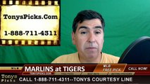 Miami Marlins vs. Detroit Tigers Pick Prediction MLB Baseball Odds Preview 6-29-2016