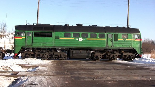 Тепловоз М62-1227 в ст. Краслава ⁄ M62-1227 at Kraslava station