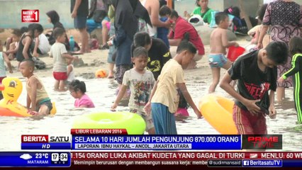 Hari Ini Pantai Ancol Dipadati 5000 Wisatawan