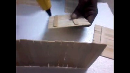 How to make a duplex house uisng Popsicle sticks - ice cream sticks