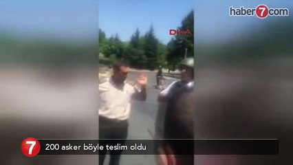200 asker teslim oldu