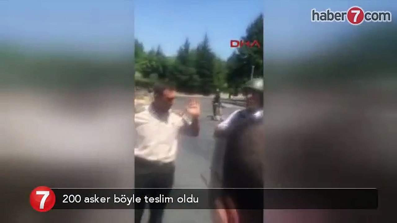 200 asker teslim oldu