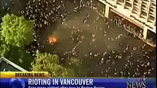 INSANE! NHL Vancouver Canucks Fans Riot After Losing Stanley Cup 2011 JUNE 15 2011