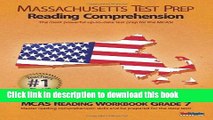 Read MASSACHUSETTS TEST PREP Reading Comprehension MCAS Reading Workbook Grade 7: Aligned to the
