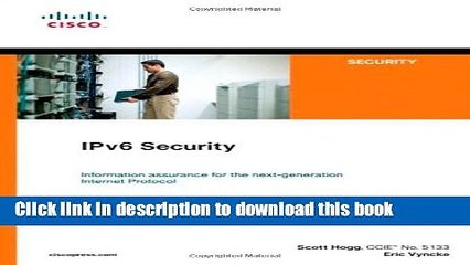 Read IPv6 Security Ebook Free