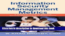 Read Information Security Management Metrics: A Definitive Guide to Effective Security Monitoring