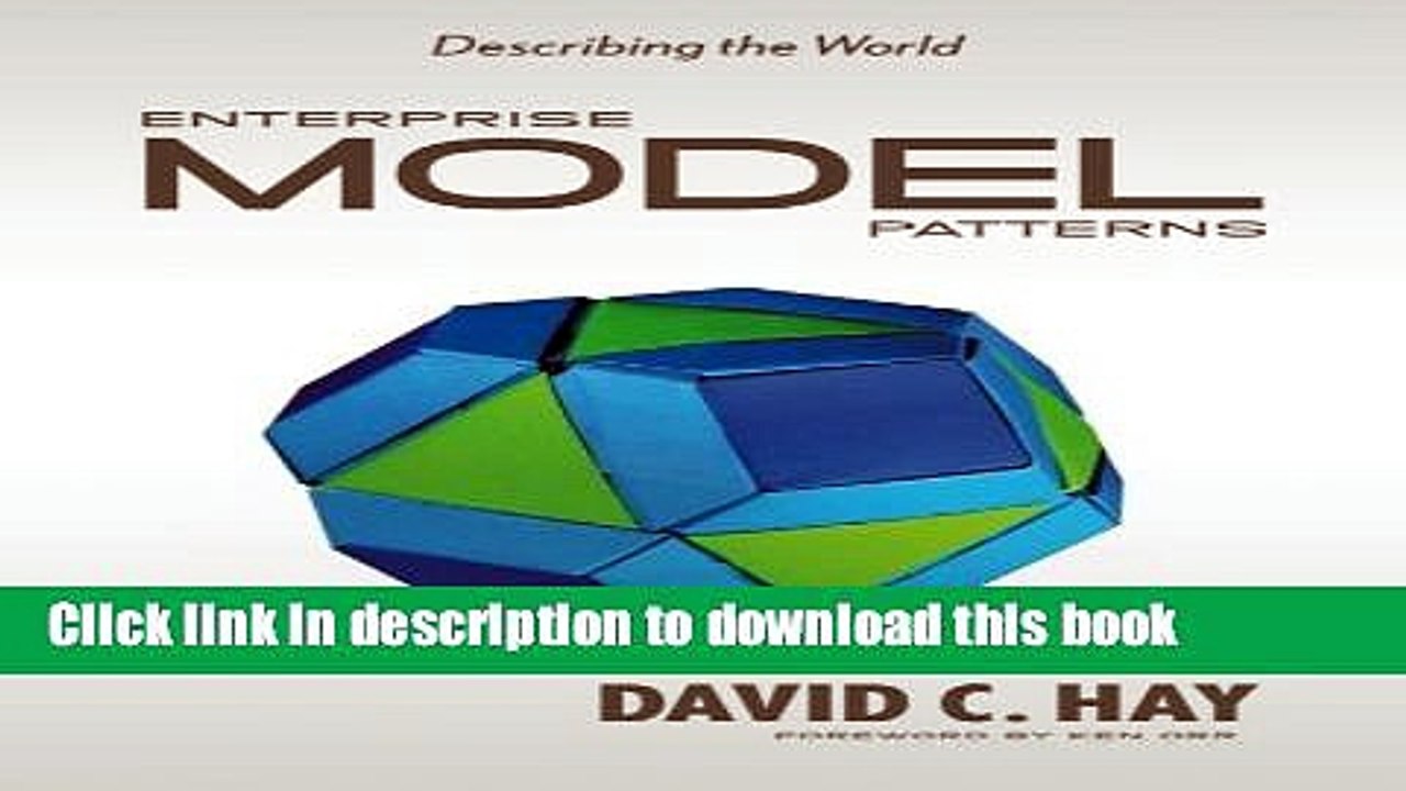 Read Enterprise Model Patterns: Describing the World (UML Version) Ebook Free