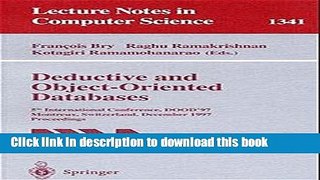 Download Deductive and Object-Oriented Databases: 5th International Conference, DOOD 97, Montreux,