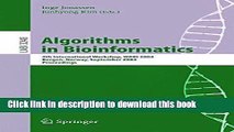Read Algorithms in Bioinformatics: 4th International Workshop, WABI 2004, Bergen, Norway,