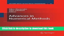 Download Advances in Numerical Methods (Lecture Notes in Electrical Engineering)  Ebook Online