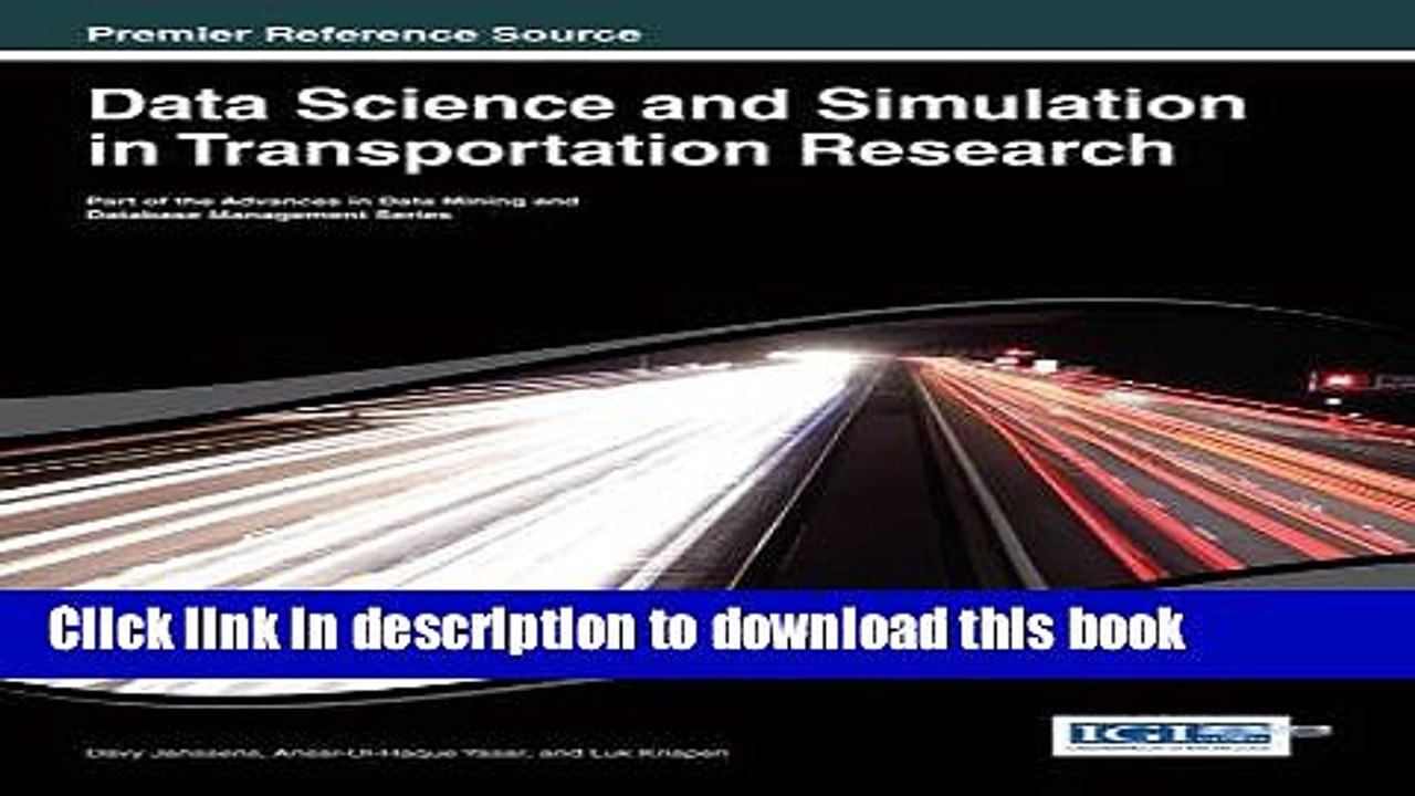Read Data Science and Simulation in Transportat...