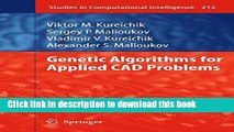 Read Genetic Algorithms for Applied CAD Problems (Studies in Computational Intelligence)  Ebook
