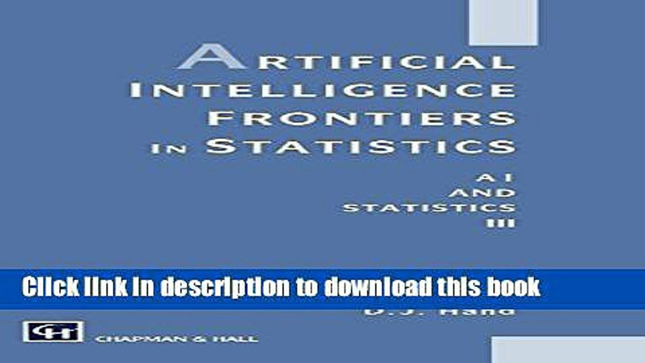 Read Artificial Intelligence Frontiers in Statistics: Al and Statistics III  Ebook Online