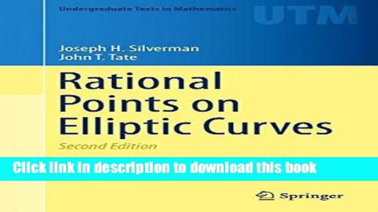 Read Rational Points on Elliptic Curves (Undergraduate Texts in Mathematics) Ebook Free