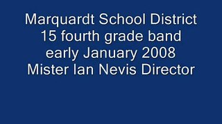 Marquardt School District 15 Fourth grade band