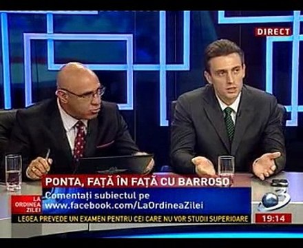 Catalin Ivan Premierul Ponta si Barroso La Ordinea Zilei Antena 3 17 sep 2012