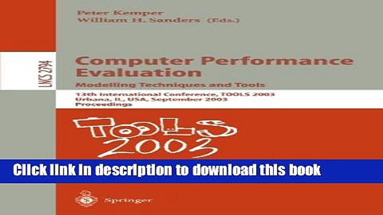 Read Computer Performance Evaluation. Modelling Techniques and Tools: 13th International