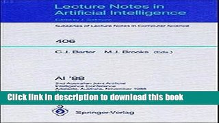 Download AI  88: 2nd Australian Joint Artificial Intelligence Conference, Adelaide, Australia,