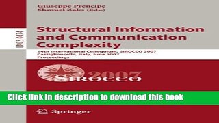 Read Structural Information and Communication Complexity: 14th International Colloquium, SIROCCO