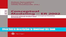 Read Conceptual Modeling - ER 2002: 21st International Conference on Conceptual Modeling Tampere,