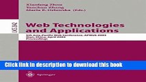 Read Web Technologies and Applications: 5th Asia-Pacific Web Conference, APWeb 2003, Xian, China,