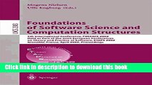 Read Foundations of Software Science and Computation Structures: 5th International Conference,