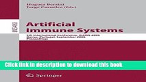 Read Artificial Immune Systems: 5th International Conference, ICARIS 2006, Oeiras, Portugal,