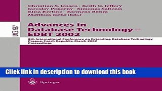 Read Advances in Database Technology - EDBT 2002: 8th International Conference on Extending