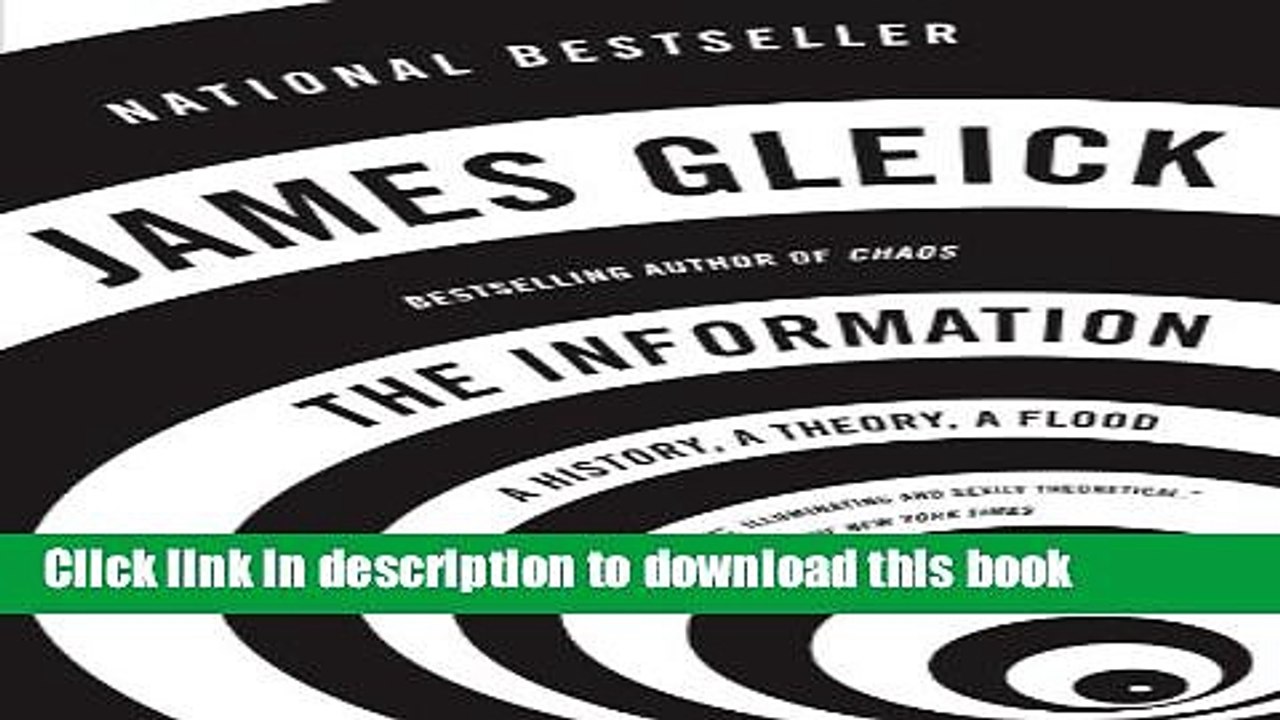 Read The Information: A History, a Theory, a Flood Ebook Free