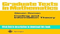 Download Coding and Information Theory (Graduate Texts in Mathematics) PDF Online