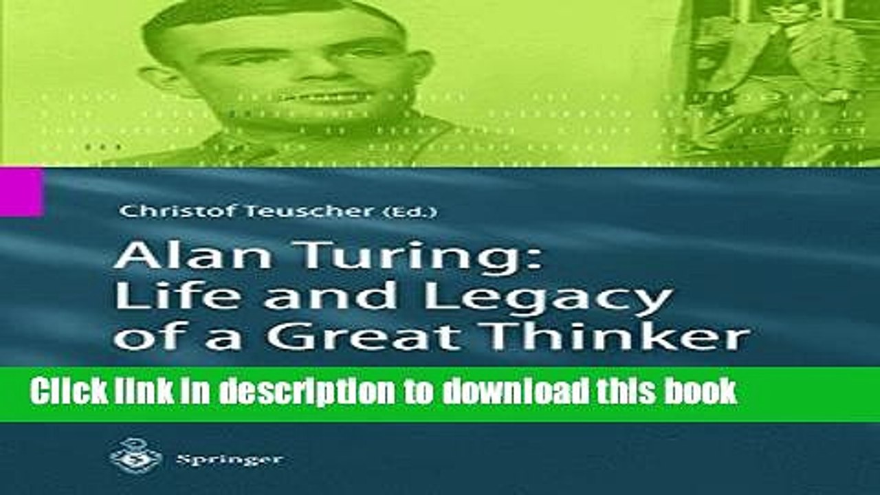 Read Alan Turing: Life and Legacy of a Great Thinker Ebook Free