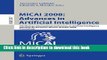 Read MICAI 2008: Advances in Artificial Intelligence: 7th Mexican International Conference on