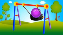 Colors for Children to Learn with Swinging Ball Game - Colours for Kids to Learn