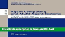 Read Agent Computing and Multi-Agent Systems: 10th Pacific Rim International Conference on