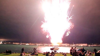 World's shortest fireworks show