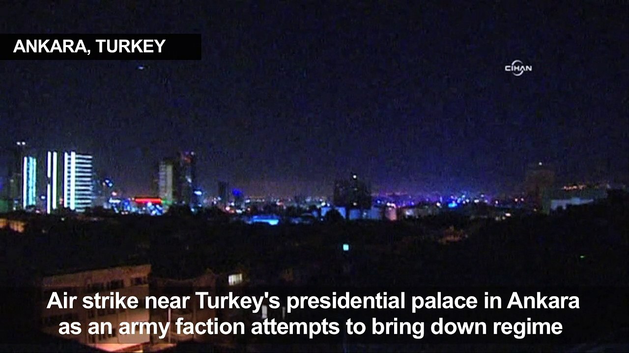 Turkey: Jets bomb near Turkish presidential pal...