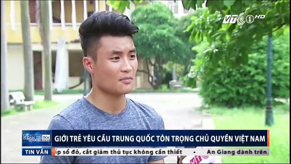 Giới trẻ yêu cầu Trung Quốc tôn trọng chủ quyền của Việt Nam