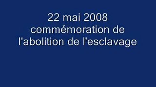 22 mai abolition de l'esclavage en Martinique. Commémoration 2008 vidéo n°1 PA060541