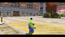 Hulk & Spiderman Car Fun! CARS Yellow & Green McQueen Avengers with Lightning McQueen_7