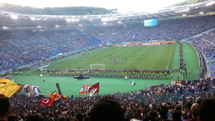 lazio - ROMA 1-2 Mapou Yanga-Mbiwa Gol by Curva Sud - Derby 2015/05/25