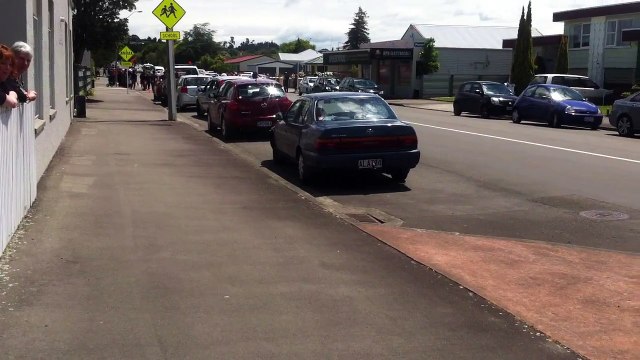 Prince Charles and Princess Camilla visits Feilding (MOTORCADE) 15/11/12