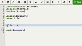 15 LaTeX on SageMathCloud - Integrals