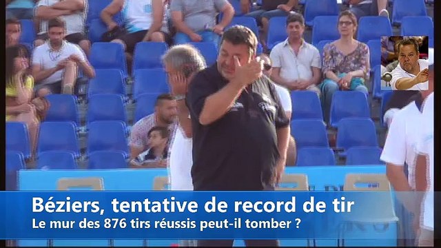 Record des 1000 boules à Béziers : Philippe Quintais avec humour !