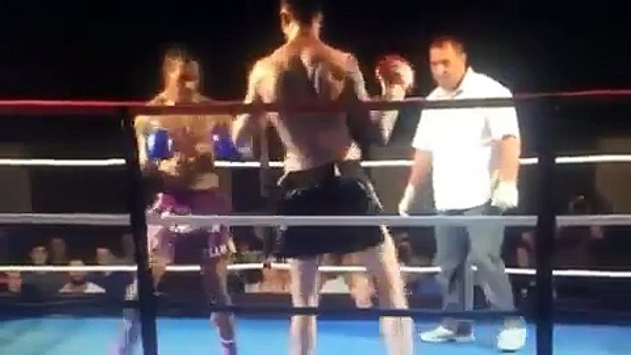 Knockout Kick Boxing Match