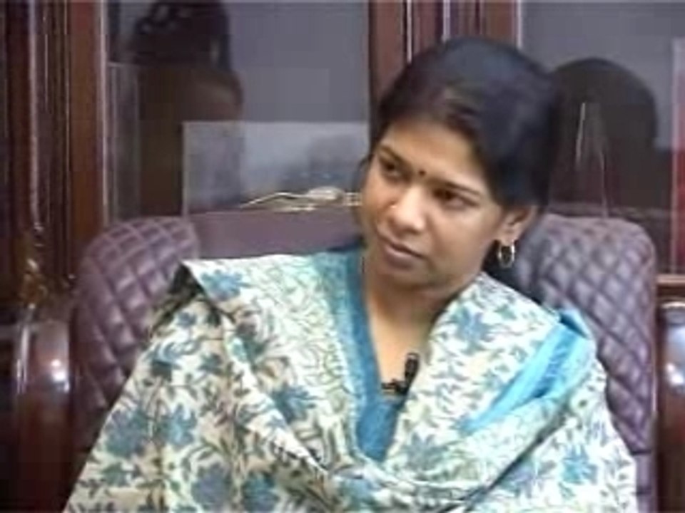 Interview de  kanimozhi