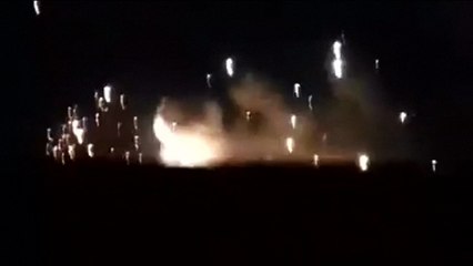 Video purports to show explosions at Aleppo defence factory