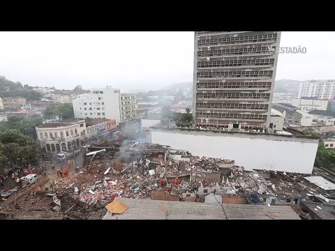 Explosão destrói imóveis e deixa feridos no Rio