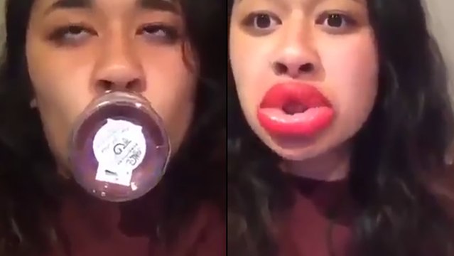 Elle a trouver la solution pour des lèvres pulpeuses