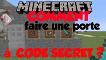 tuto : comment faire 1 porte à code secret dans minecraft, tuto pour pc, ps3, p4